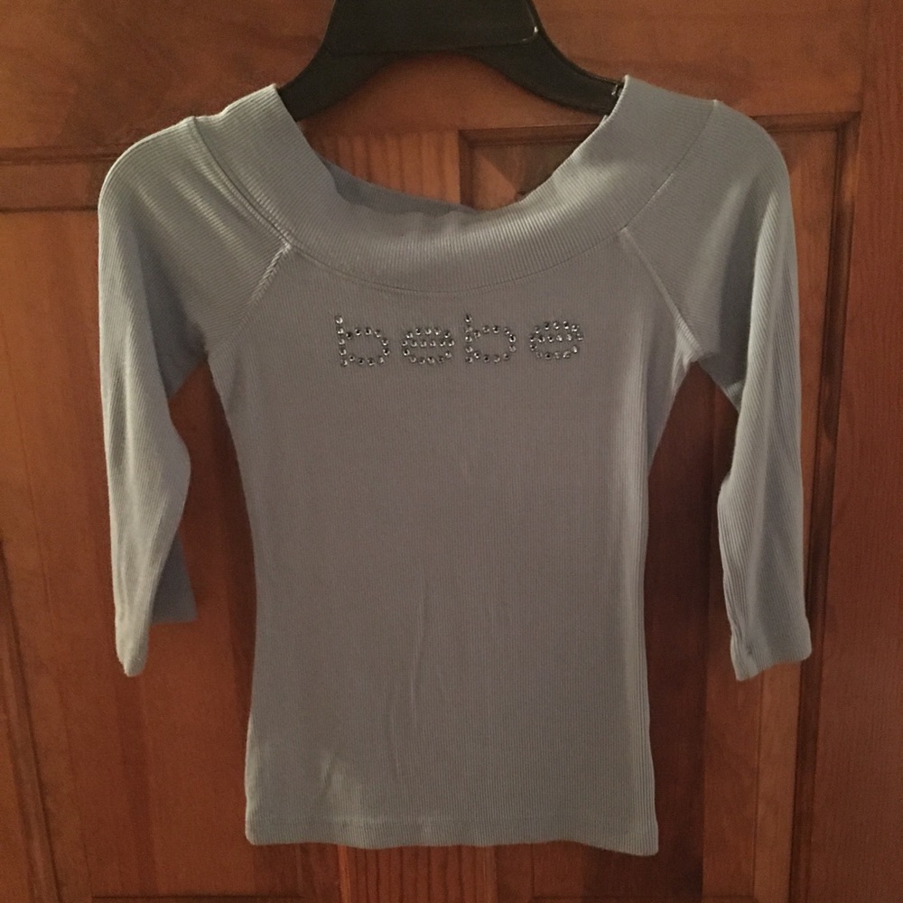 Bebe crystal embellished top